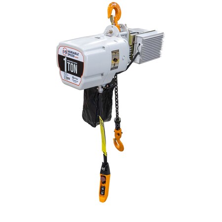 Starke Electric Chain Hoist, 2,000 lb, 20 ft, Hook Mounted, 460V STK10VS-20-460V-3PH-A